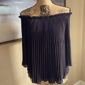 Off the Shoulder Black Blouse.